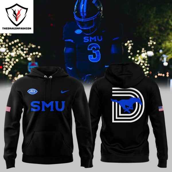 SMU Mustangs Football For Fans Hoodie – Black