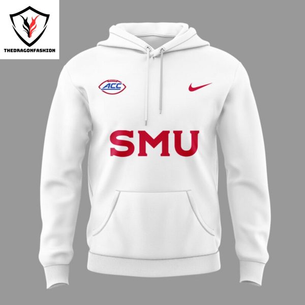 SMU Mustangs Football For Fans Hoodie – White