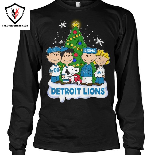 Snoopy Merry Detroit Lions Christmas Unisex T-Shirt