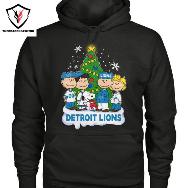 Snoopy Merry Detroit Lions Christmas Unisex T-Shirt