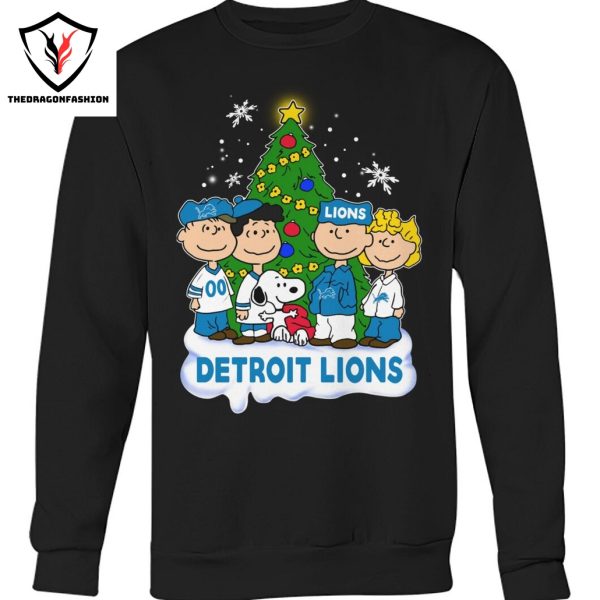 Snoopy Merry Detroit Lions Christmas Unisex T-Shirt