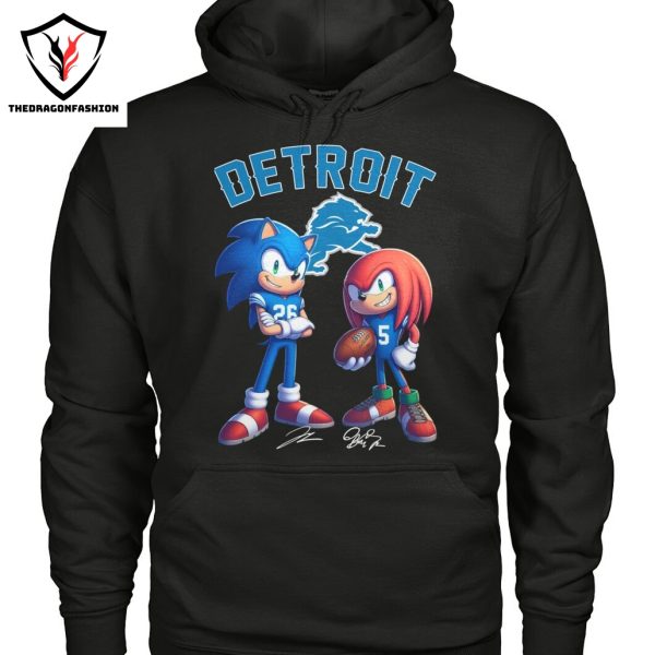 Sonic The Hedgehog x Detroit Lions Signature Unisex T-Shirt