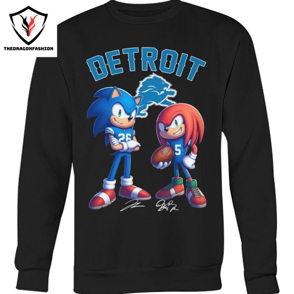 Sonic The Hedgehog x Detroit Lions Signature Unisex T-Shirt