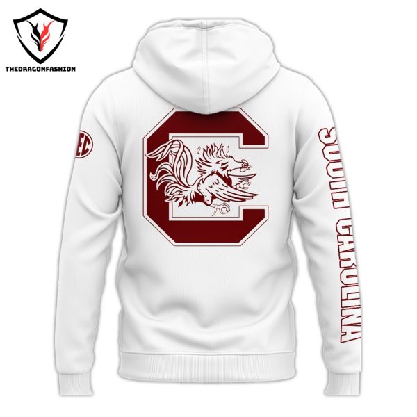 South Carolina Gamecocks Woman Basketball Hoodie – White