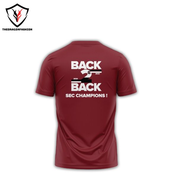 South Carolina Gamecocks Women Basketball Back 2 Back Sec Champions 3D T-Shirt