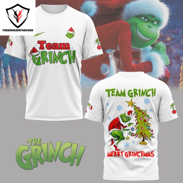 Team Grinch Merry Christmas 3D T-Shirt