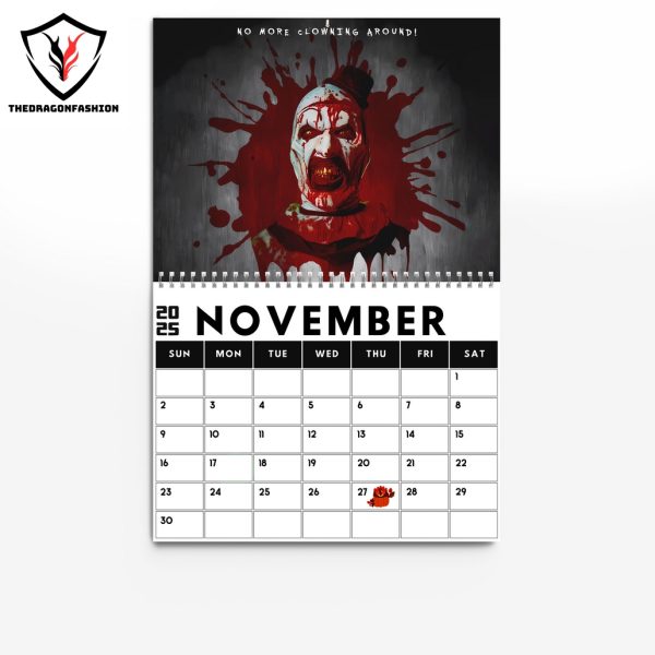 Terrifier Happy New Year 2025 Calendar