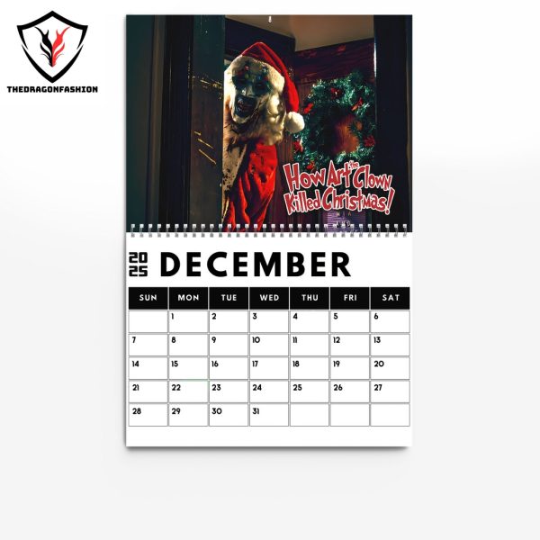 Terrifier Happy New Year 2025 Calendar