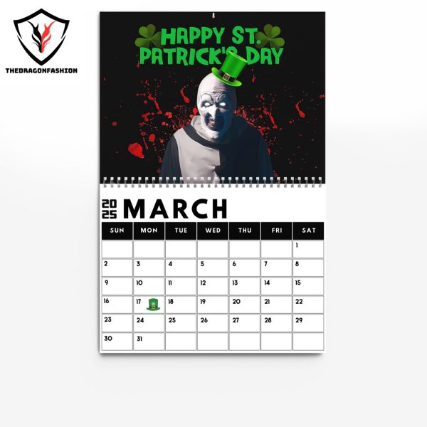 Terrifier Happy New Year 2025 Calendar