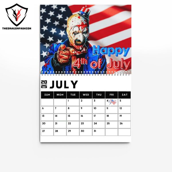 Terrifier Happy New Year 2025 Calendar