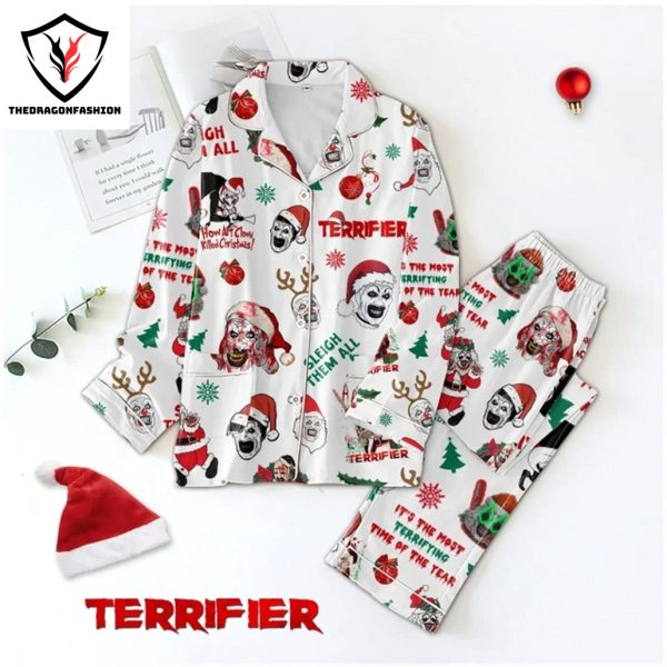 Terrifier Sleigh Them All Pajamas Set