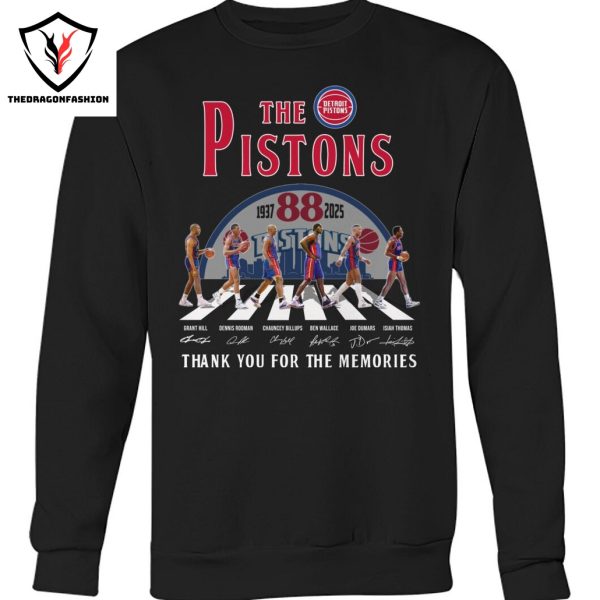 The Detroit Pistons 1937-2025 Signature Thank You For The Memories Unisex T-Shirt