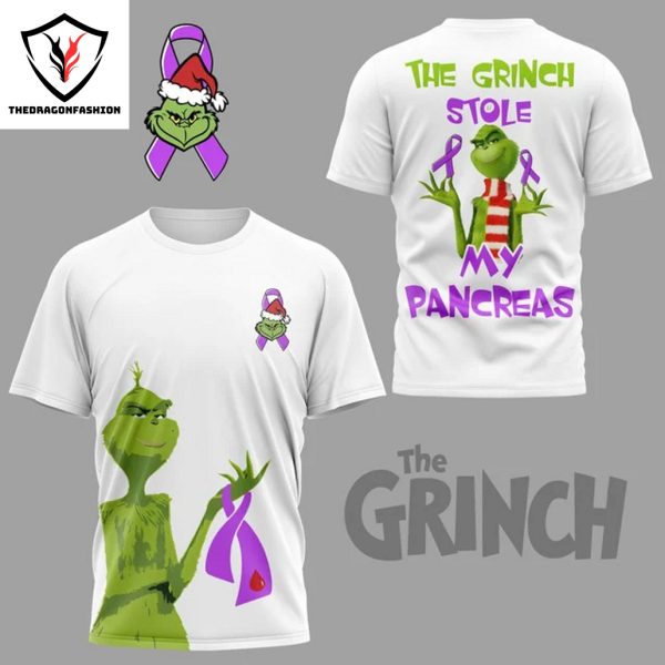 The Grinch Stole My Pancreas 3D T-Shirt – White