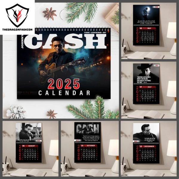 The Legend Of Johnny Cash 2025 Calendar