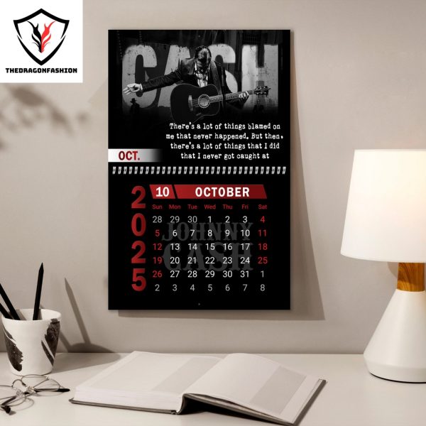 The Legend Of Johnny Cash 2025 Calendar