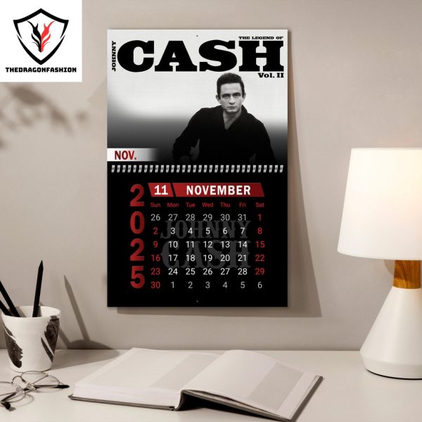 The Legend Of Johnny Cash 2025 Calendar