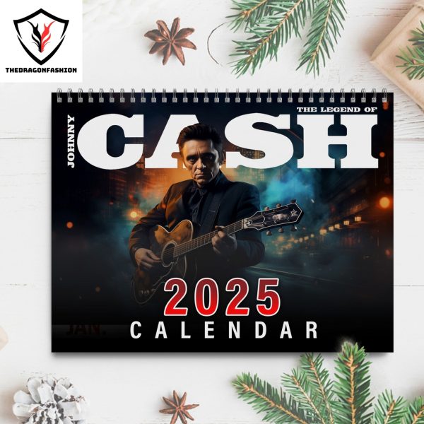 The Legend Of Johnny Cash 2025 Calendar