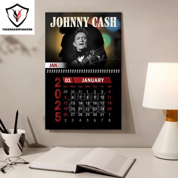 The Legend Of Johnny Cash 2025 Calendar