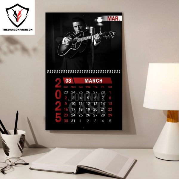 The Legend Of Johnny Cash 2025 Calendar