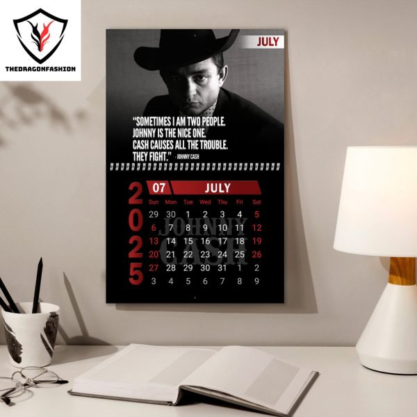 The Legend Of Johnny Cash 2025 Calendar