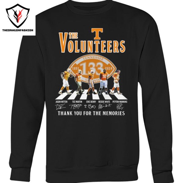 The Tennessee Volunteers 1891-2024 Signature Thank You For The Memories Unisex T-Shirt