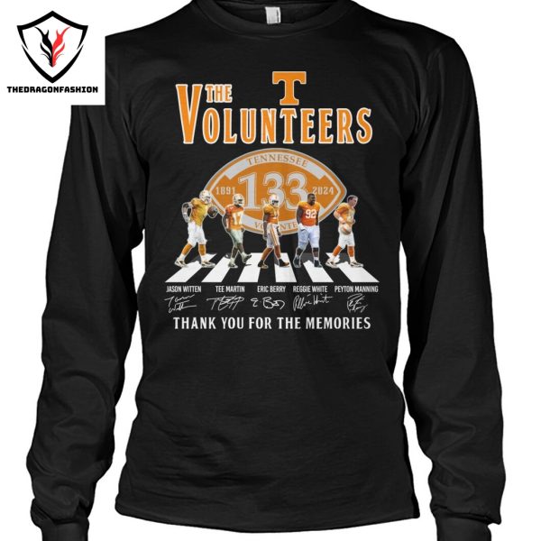 The Tennessee Volunteers 1891-2024 Signature Thank You For The Memories Unisex T-Shirt