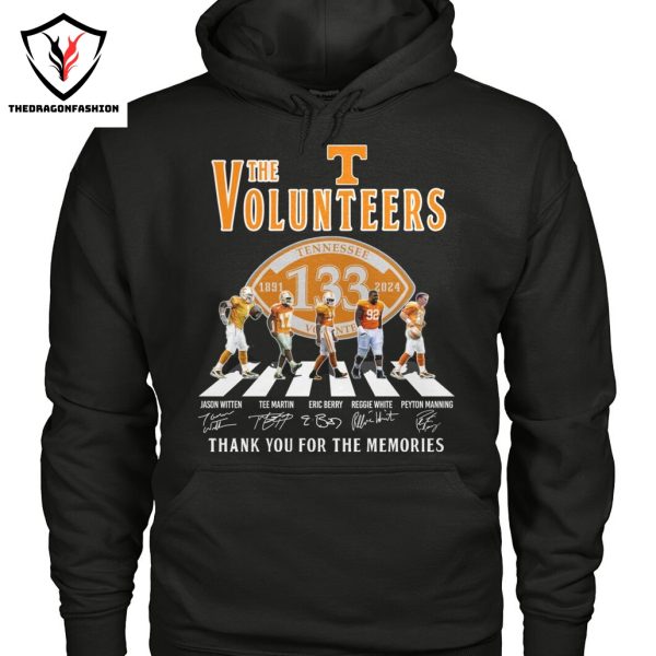 The Tennessee Volunteers 1891-2024 Signature Thank You For The Memories Unisex T-Shirt