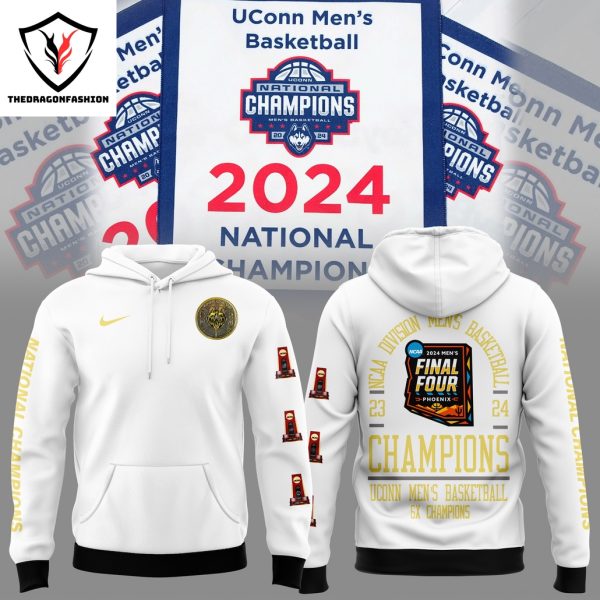 UConn Huskies Mens Basketball 6X Champions Hoodie