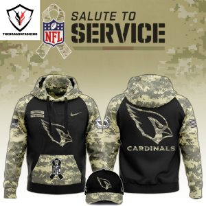 Arizona Cardinals Camo 2024 Salute To Service Club Hoodie