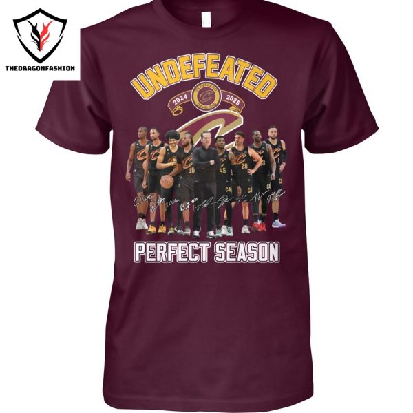 Undefeated Cleveland Cavaliers Ferfect Season Signature Unisex T-Shirt