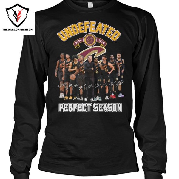 Undefeated Cleveland Cavaliers Ferfect Season Signature Unisex T-Shirt