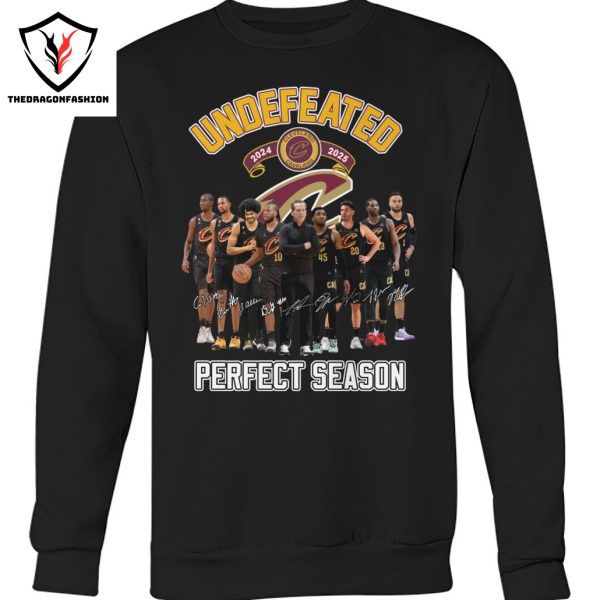 Undefeated Cleveland Cavaliers Ferfect Season Signature Unisex T-Shirt