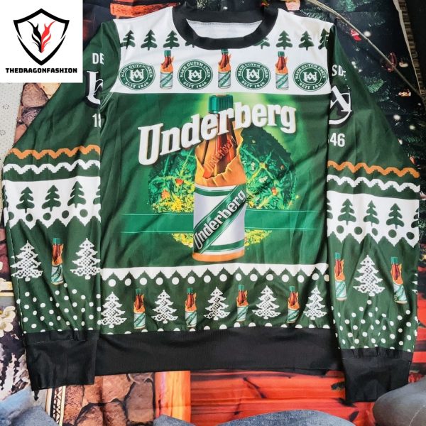 Underberg Funny 3D Printed Christmas Ugly Sweater