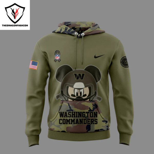 Washington Commanders x Mickey Mouse Veteran 2024 Hoodie