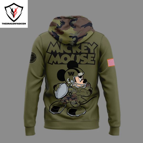 Washington Commanders x Mickey Mouse Veteran 2024 Hoodie