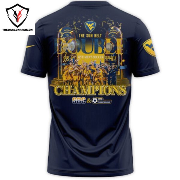 West Virginia Mens Soccer Sun Belt Champions 2024 3D T-Shirt