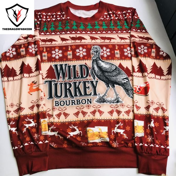 Wild Turkey Bourbon Ugly Christmas Sweater