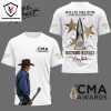 Morgan Wallen Entertainer Of The Year CMA Awards Signature 3D T-Shirt – White