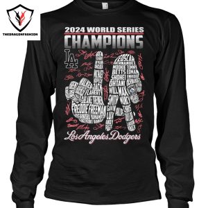 2024 World Series Champions Signature Los Angeles Dodgers Unisex T-Shirt