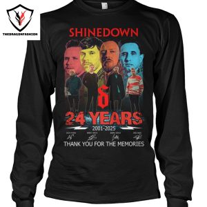 Shinedown 24 Years 2001-2025 Signature Thank You For The Memories Unisex T-Shirt