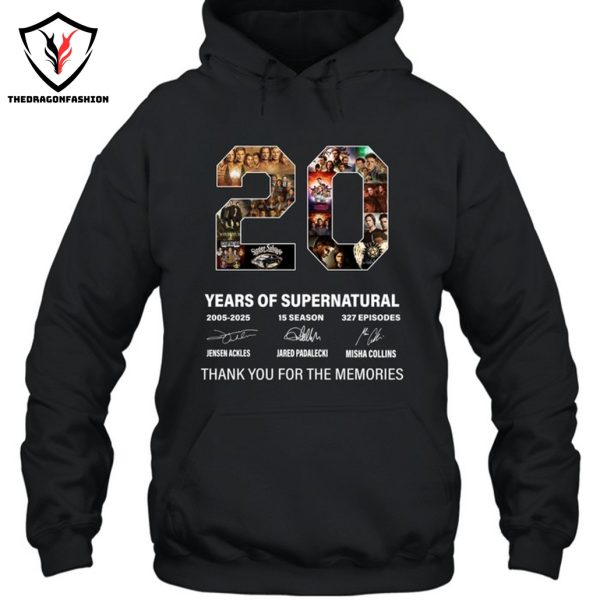 20 Years Of Supernatural 2005-2025 Signature Thank You For The Memories Unisex T-Shirt