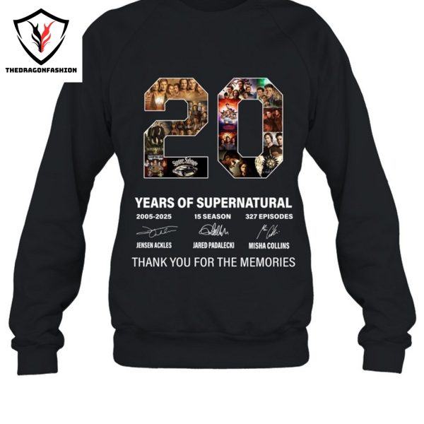 20 Years Of Supernatural 2005-2025 Signature Thank You For The Memories Unisex T-Shirt