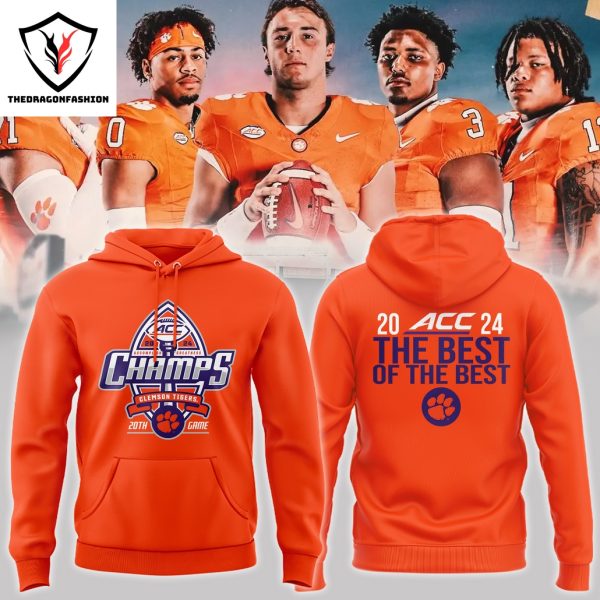 2024 ACC Football Conference Champions Clemson Tigers Football Hoodie