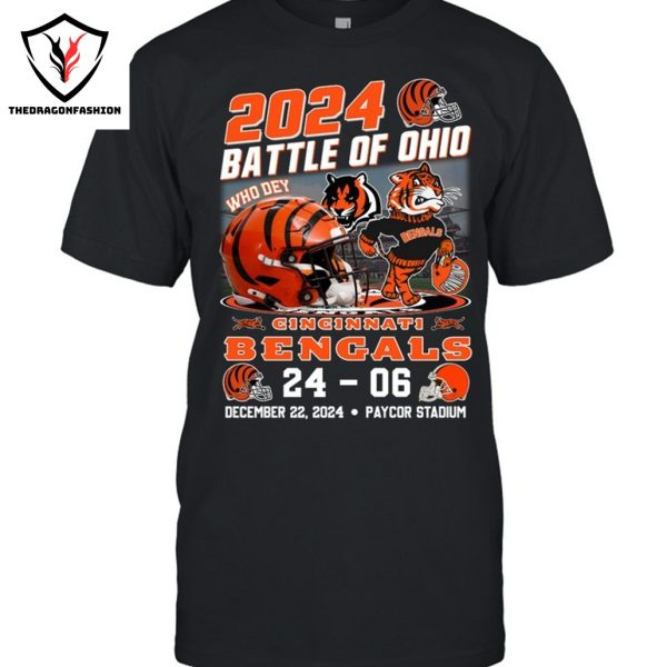 2024 Battle Of Ohio Cincinnati Bengals Unisex T-Shirt