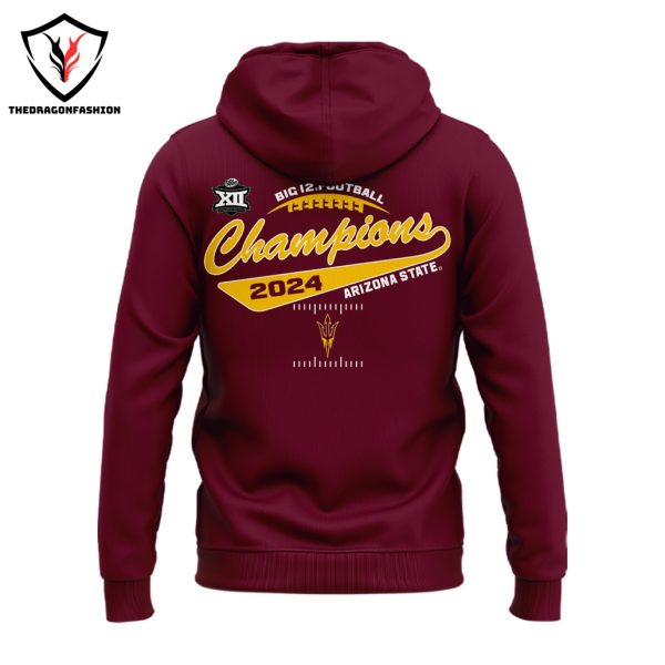 2024 Big 12 Champions Arizona State Sun Devils Football Hoodie