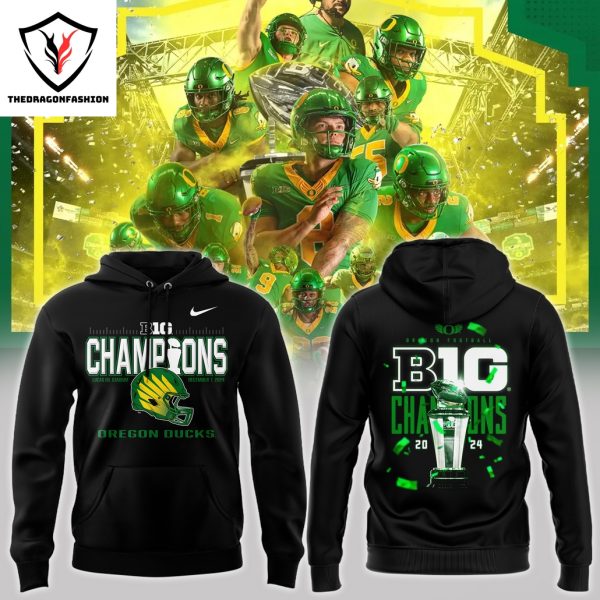 2024 Big Ten Conference Champions Oregon Ducks Hoodie