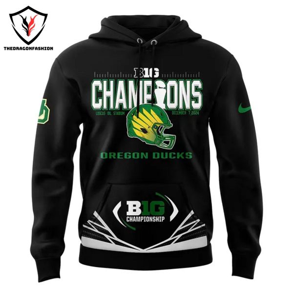 2024 Big Ten Football Conference Champions Oregon Ducks – First Season In The Big Ten Quack Attrack Hoodie