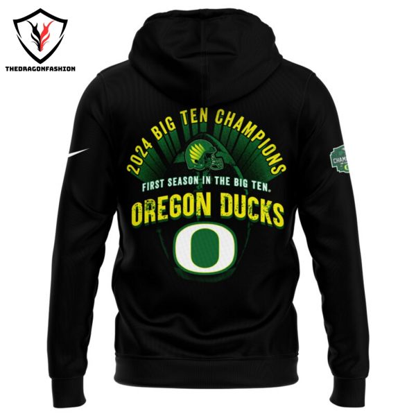 2024 Big Ten Football Conference Champions Oregon Ducks Foottball Hoodie