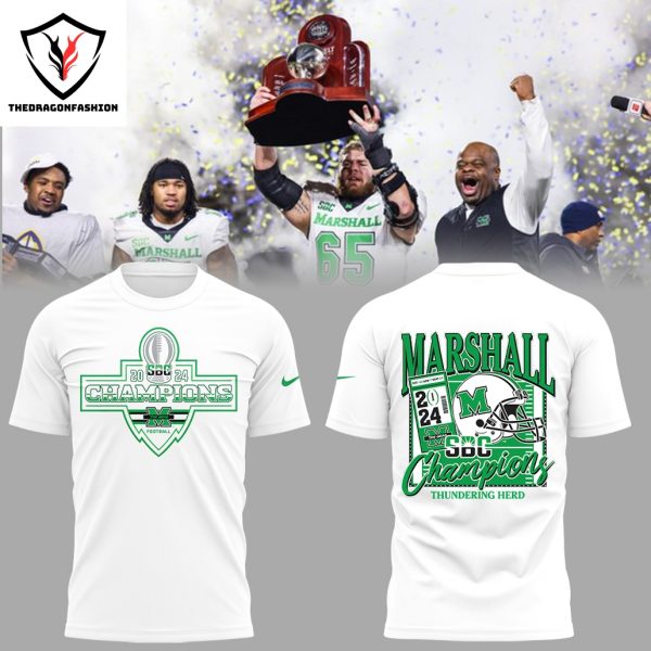 2024 Champions Marshall Thundering Herd  3D T-Shirt