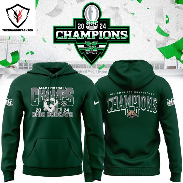 2024 Mac Champions Ohio Bobcats Football Hoodie